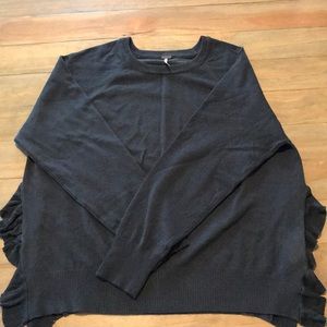 Rich Hunter green poncho type sweater